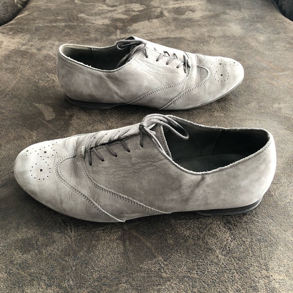 GABOR -6.5 (4.5 EU)- Sacchetto Suede Oxford Flats in grey - Picture 4 of 7